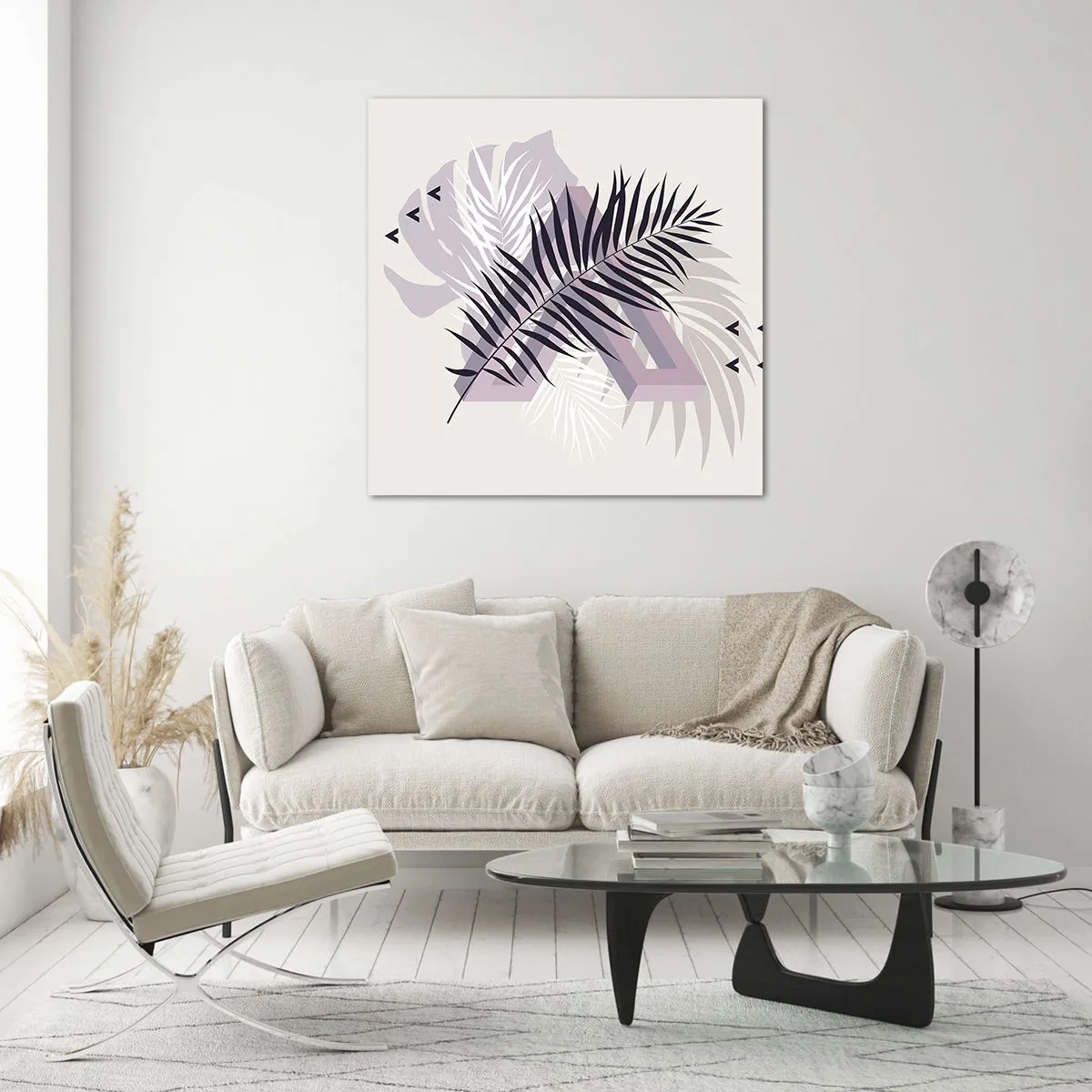 Obraz na szkle - Cień cienia - 70x70 cm