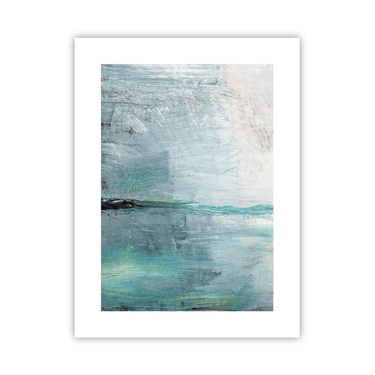 Plakat - Horyzontalnie w błękicie - 30x40 cm