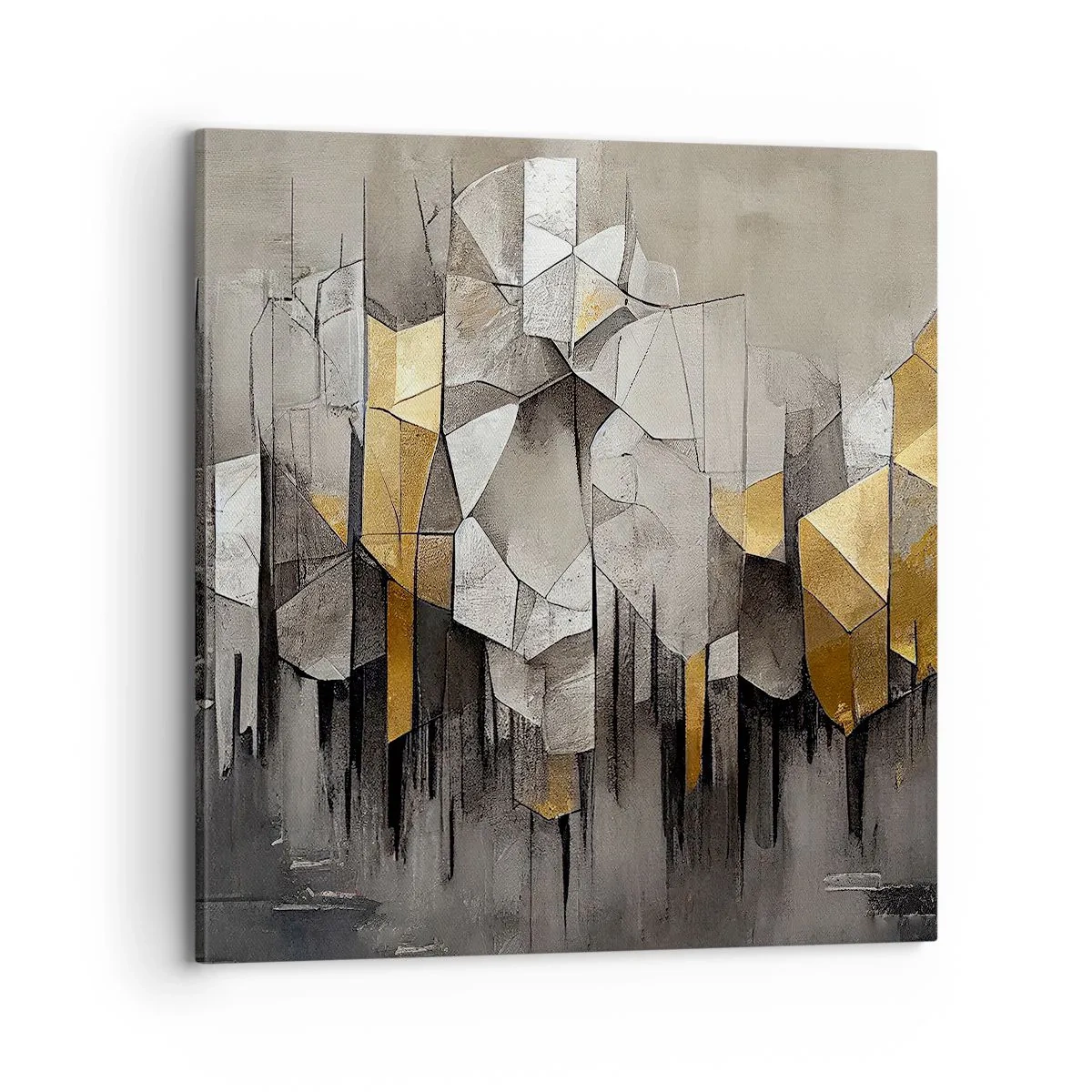 Obraz na płótnie - Kompozycja z lodu i światła - 70x70 cm