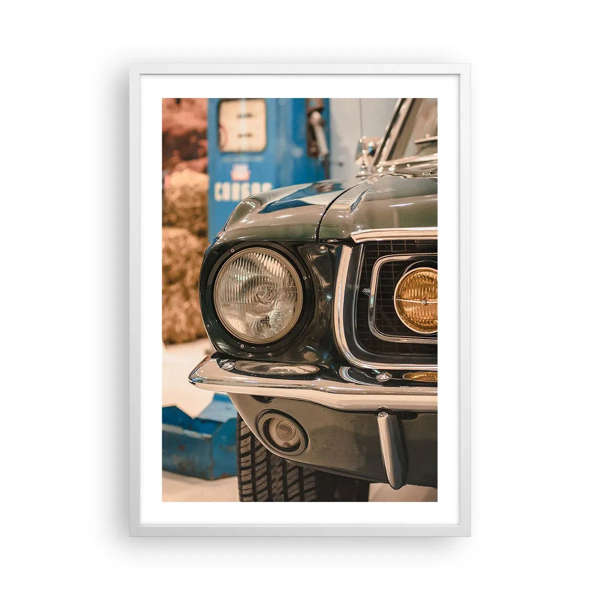 Plakat w białej ramie - Spotkanie z legendą - 50x70 cm