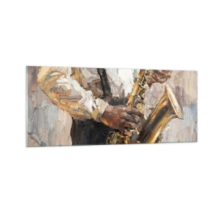 Obraz na szkle - Czas na solo - 100x40 cm