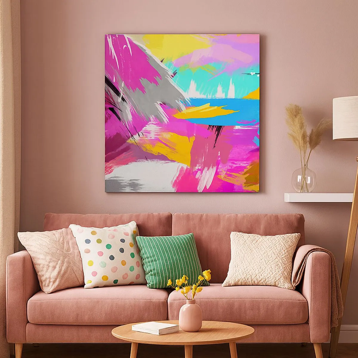 Obraz na płótnie - Maz, maz, maz jeszcze raz - 30x30 cm