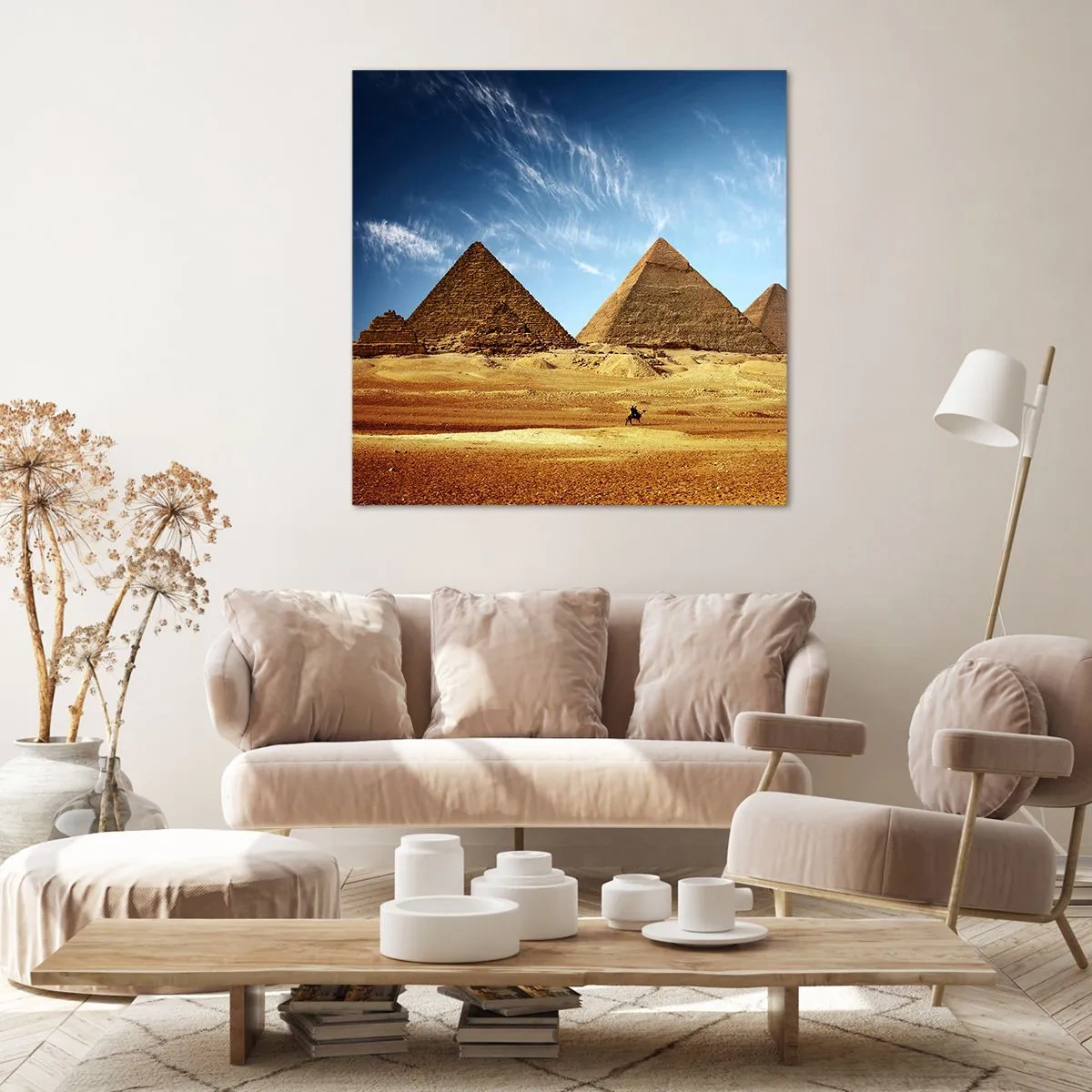 Obraz na płótnie - 40 wieków patrzy na was - 70x70 cm