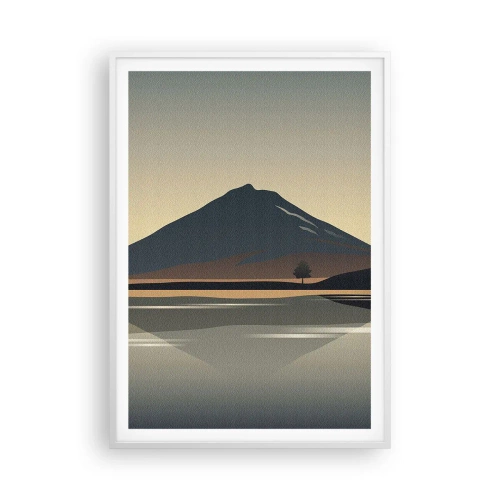 Plakat w białej ramie - Lustrzane odbicie - 70x100 cm