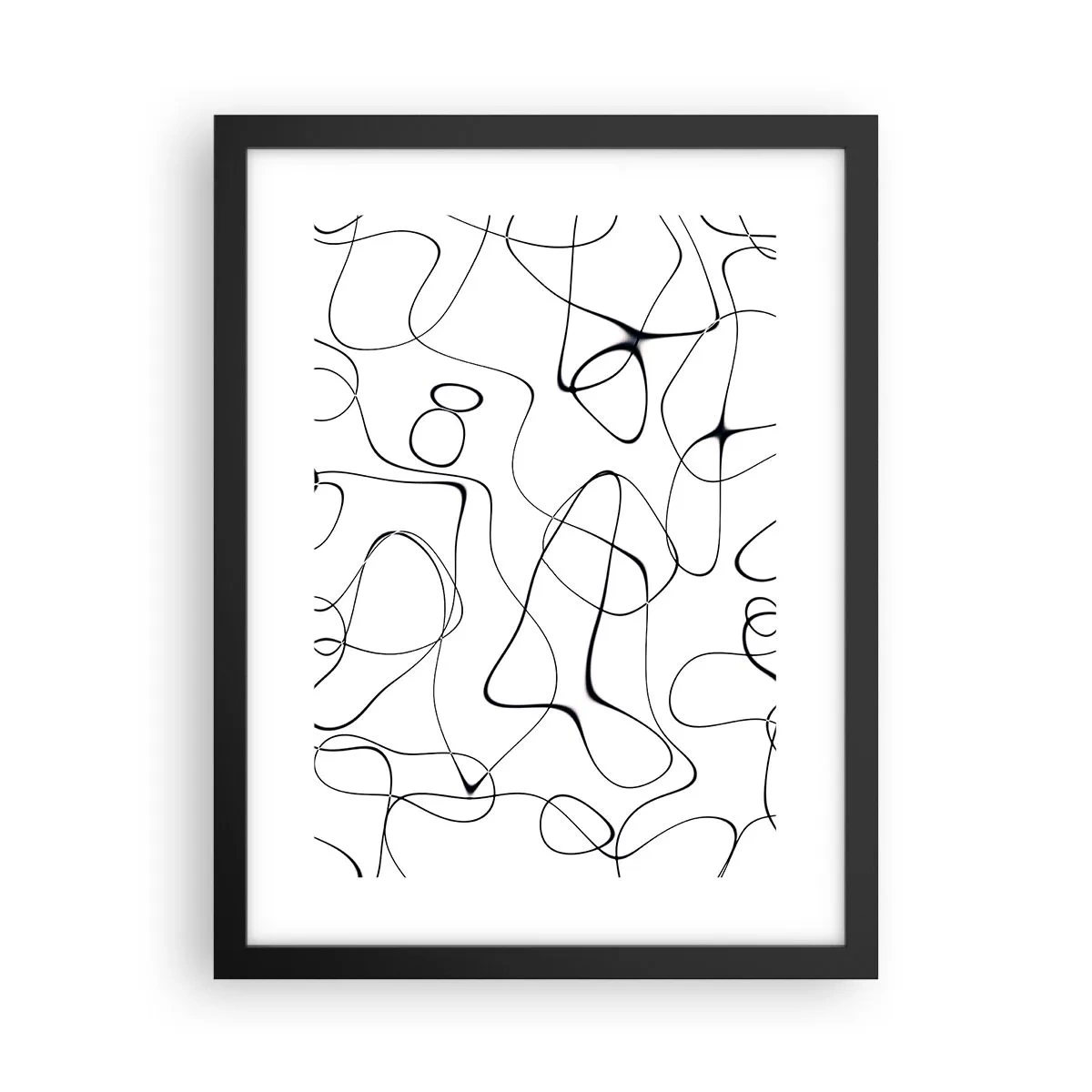 Plakat w czarnej ramie - Ścieżki życia, koleje losu - 30x40 cm