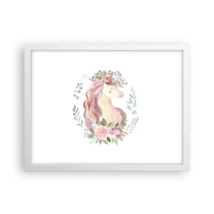 Plakat w białej ramie - Zaproszenie do świata baśni - 40x30 cm