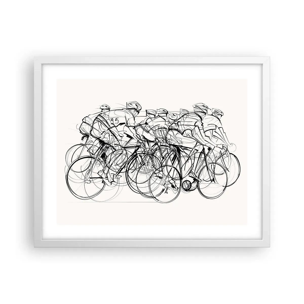 Plakat w białej ramie - Wespół w zespół - 50x40 cm