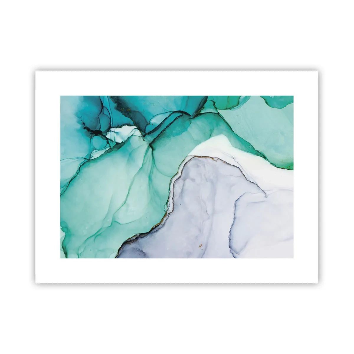 Plakat - Studium w turkusie - 40x30 cm