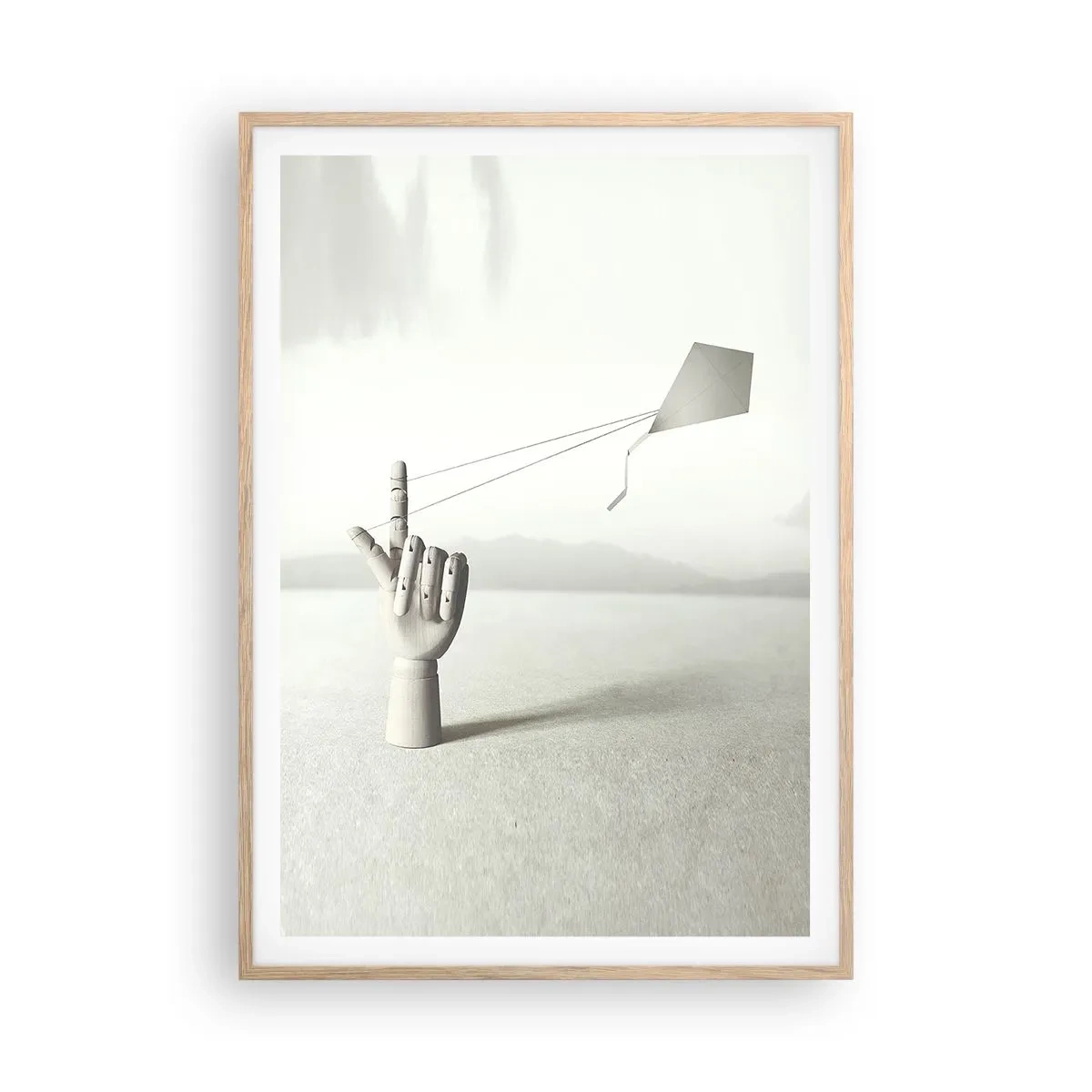 Plakat w ramie jasny dąb - Próba sił - 70x100 cm