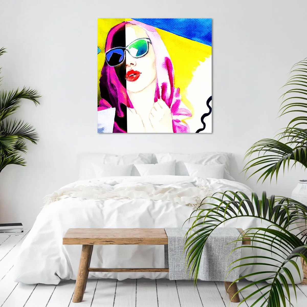 Obraz na płótnie - Nie jestem biała i nie jestem czarna - 50x50 cm