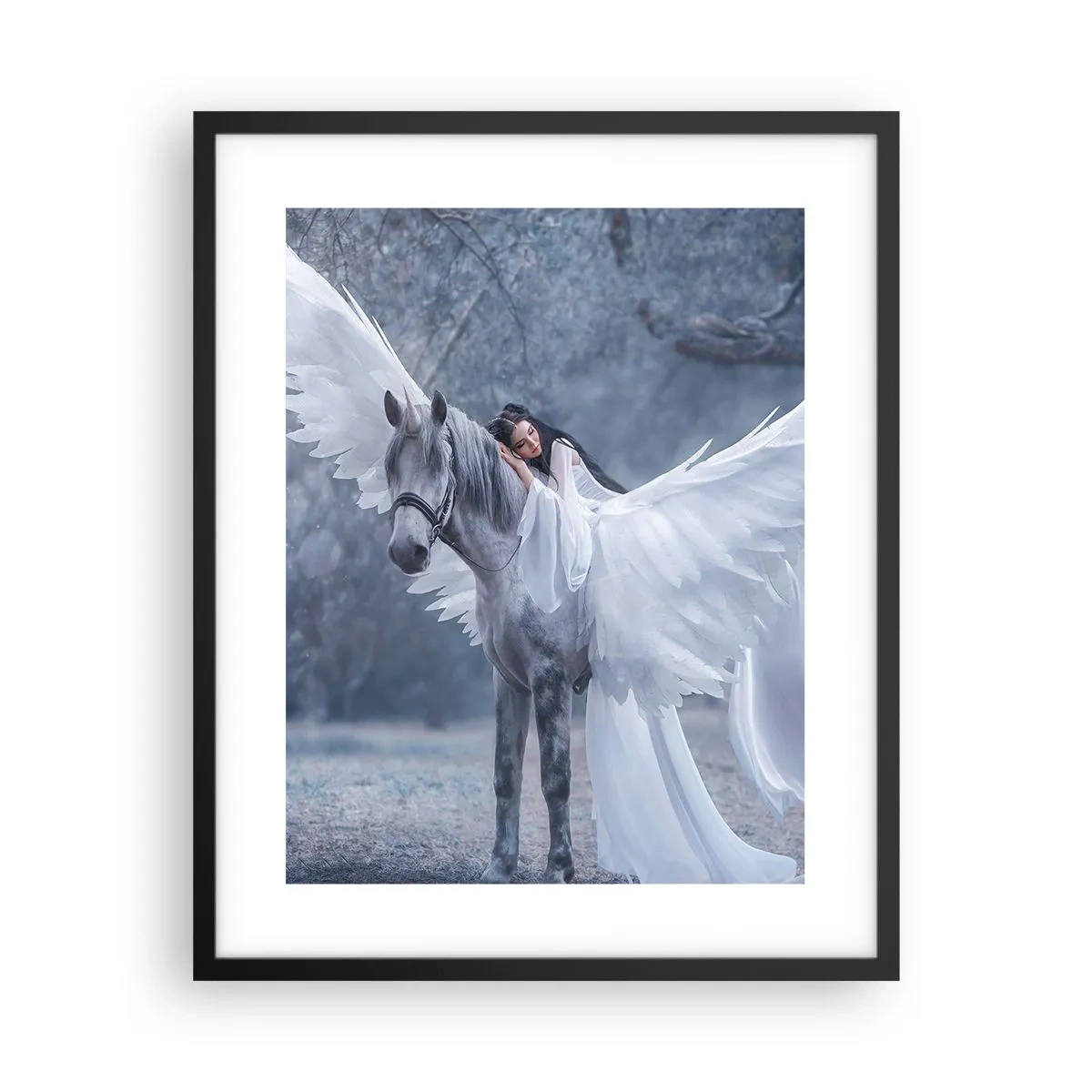 Plakat w czarnej ramie - Natchniona chwila - 40x50 cm