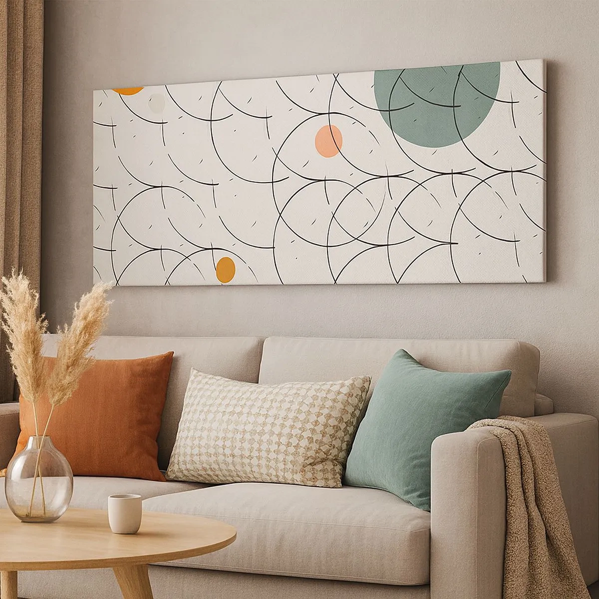 Obraz na płótnie - W pop-artowym duchu - 100x40 cm