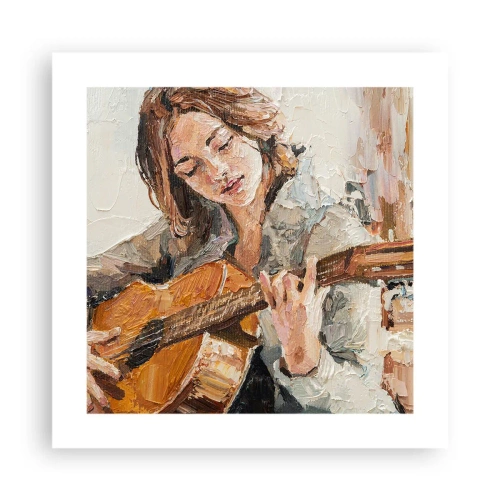 Plakat - Koncert na gitarę i dziewczęce serce - 40x40 cm