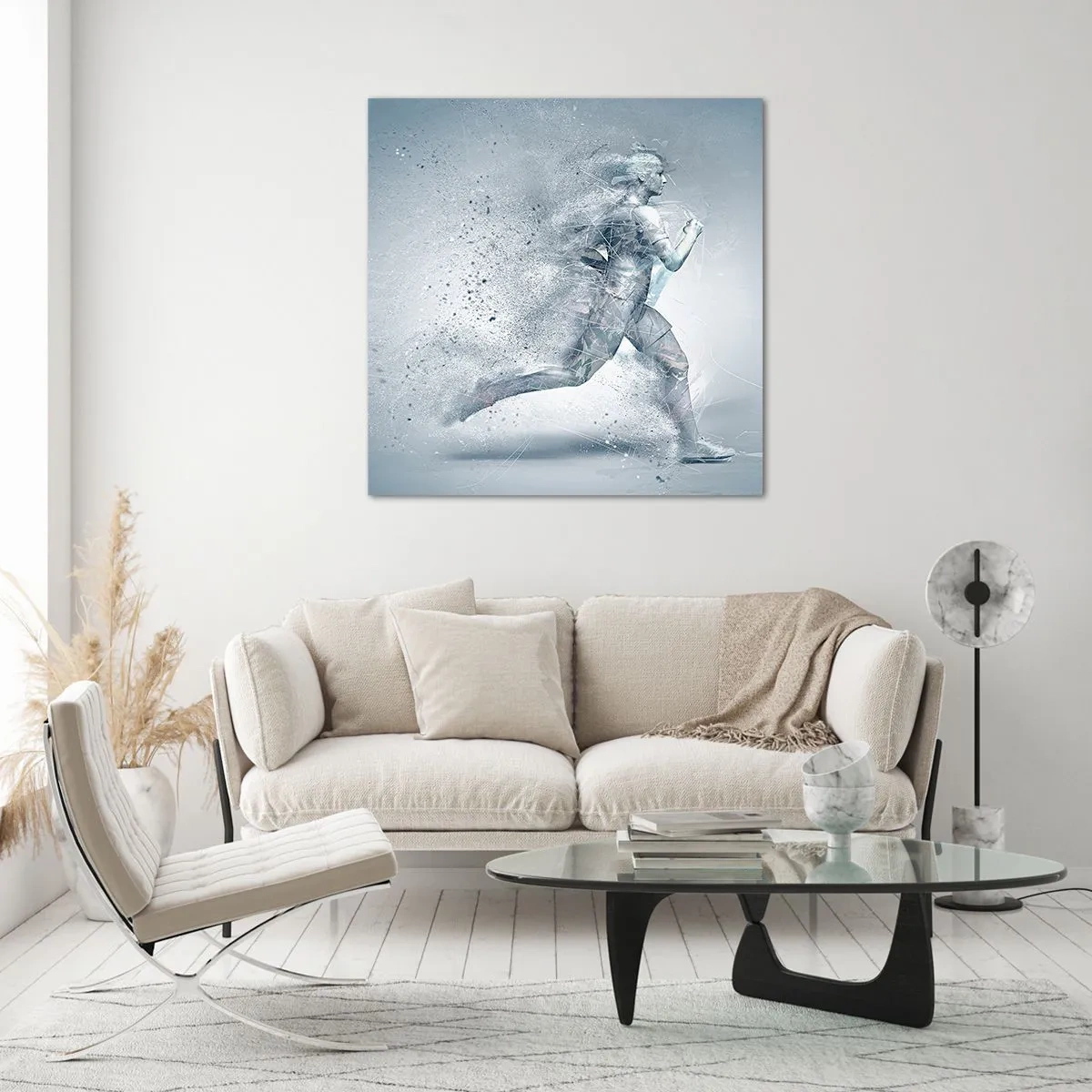 Obraz na szkle - Energia krystalicznie czysta - 70x70 cm