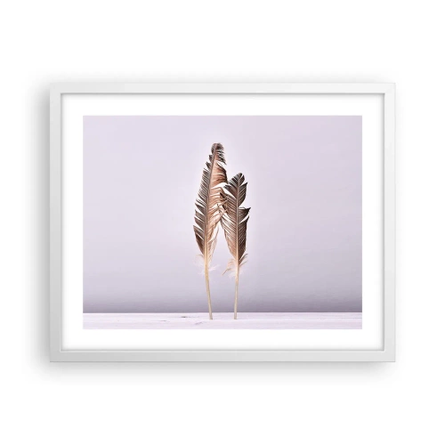 Plakat w białej ramie - Przeciw nicości - 50x40 cm