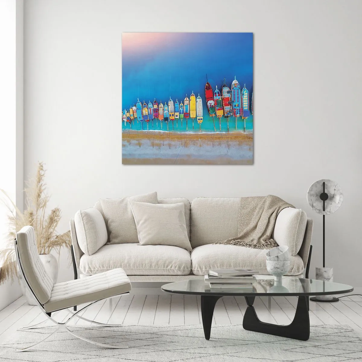 Obraz na szkle - Z lotu ptaka - 40x40 cm