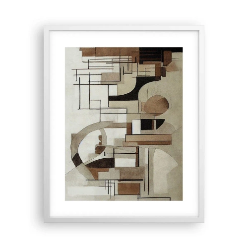 Plakat w białej ramie - Pejzaż miejski 2.0 - 40x50 cm