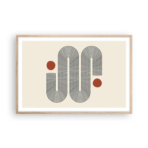 Plakat w ramie jasny dąb - Od początku do końca - 91x61 cm