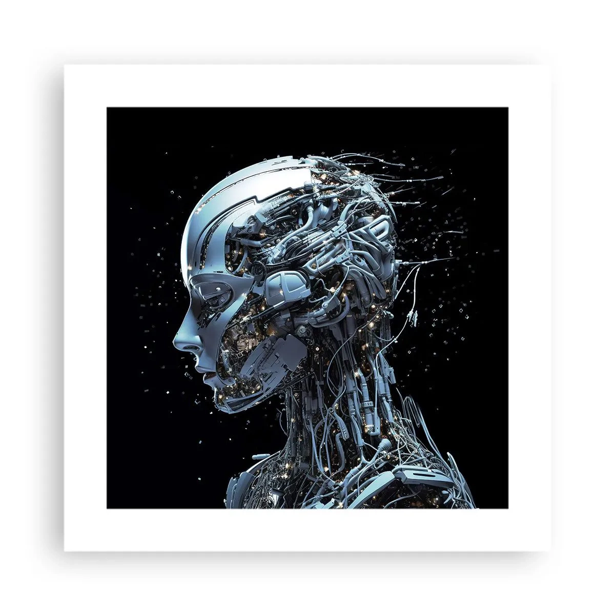 Plakat - Technologia jest kobietą - 40x40 cm