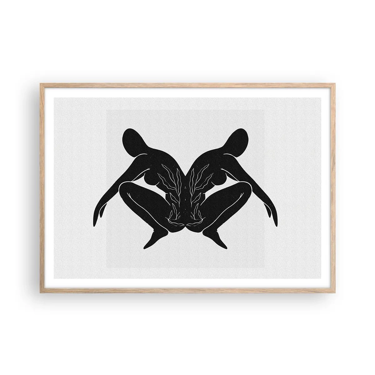 Plakat w ramie jasny dąb - Wspólna dusza - 100x70 cm