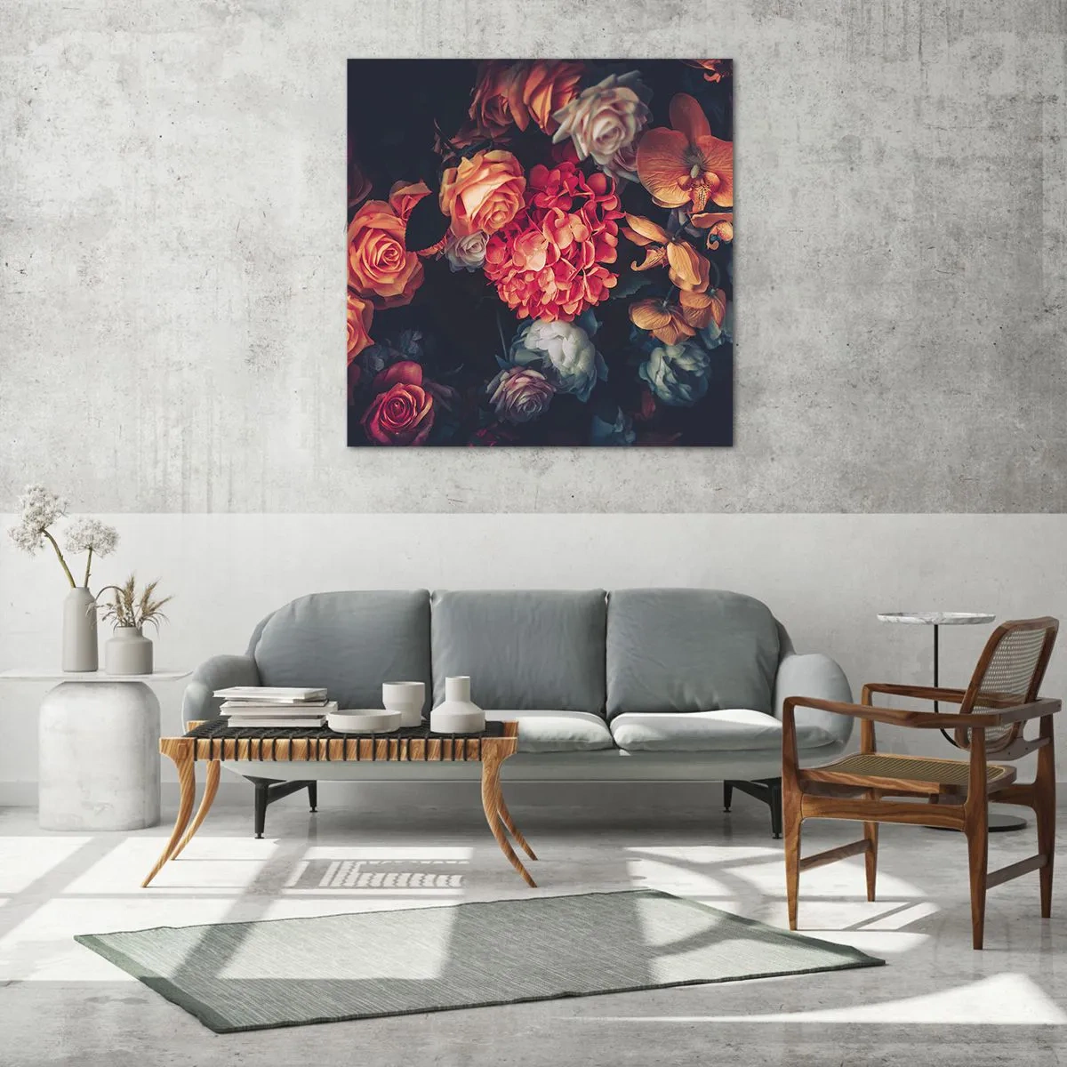 Obraz na szkle - Jak u holenderskich mistrzów - 50x50 cm