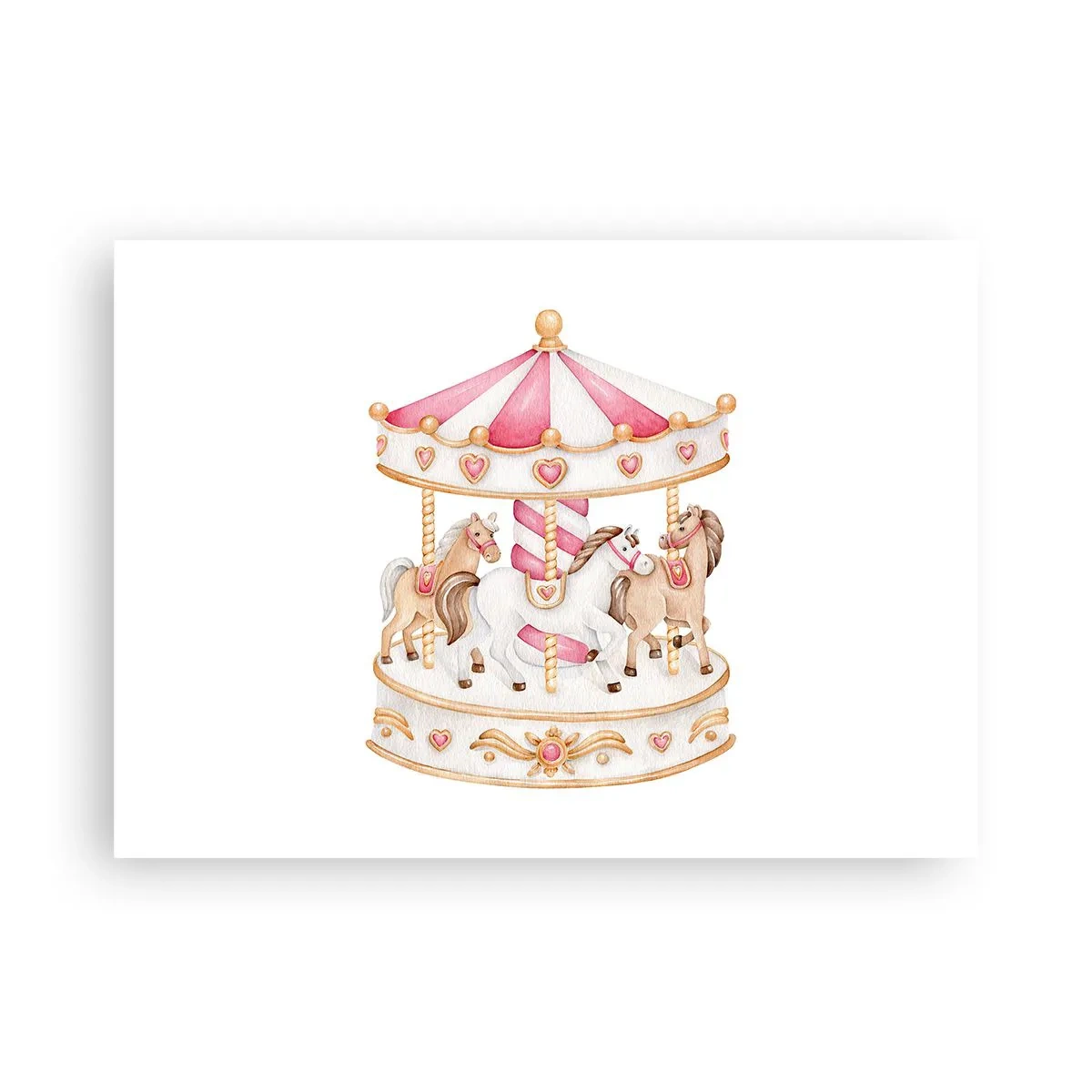 Plakat - Słodki świat dzieciństwa - 70x50 cm