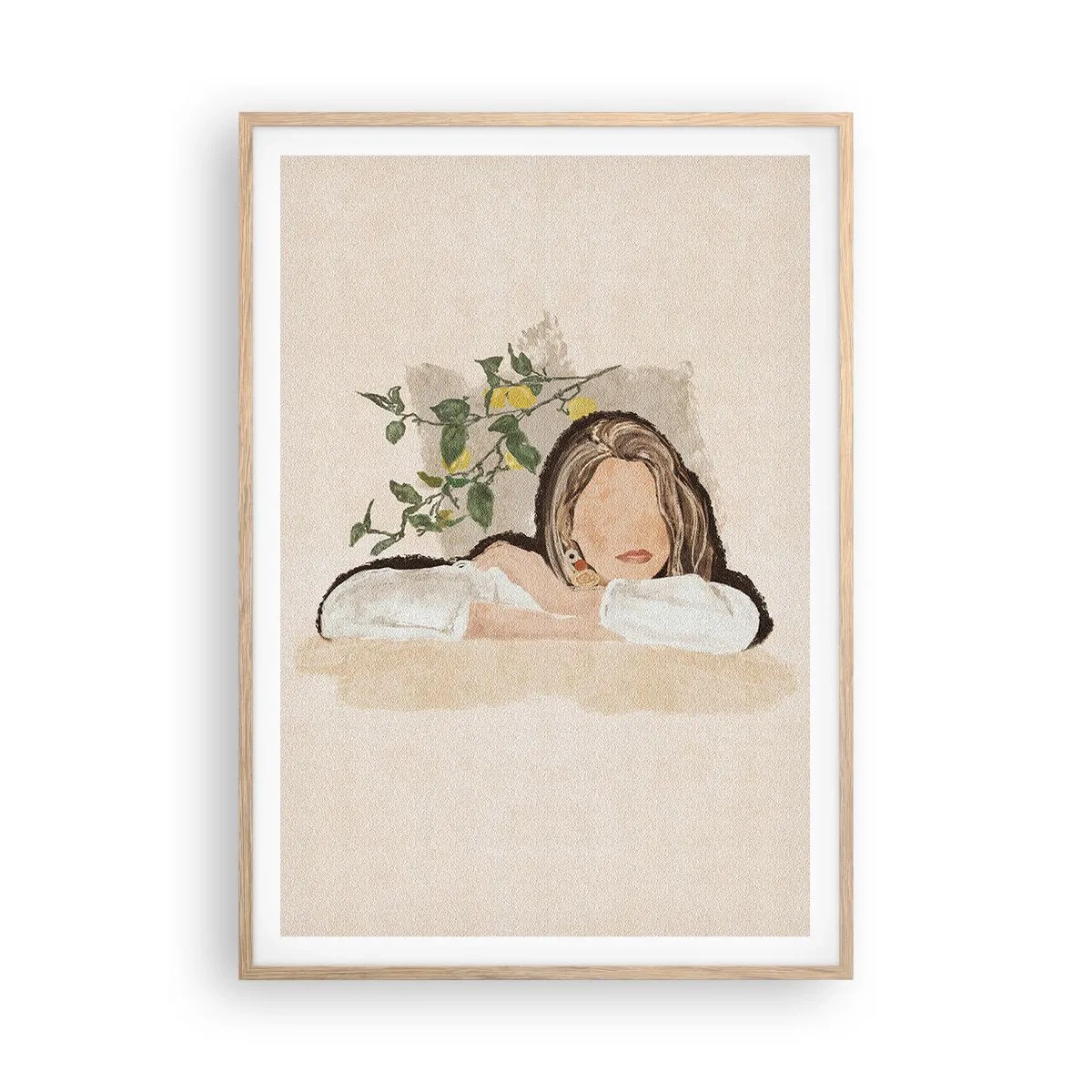 Plakat w ramie jasny dąb - Piękność południa - 70x100 cm