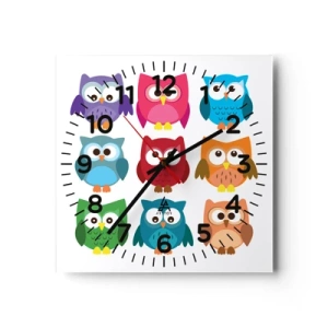 Zegar ścienny - Różnić można się zabawnie - 40x40 cm