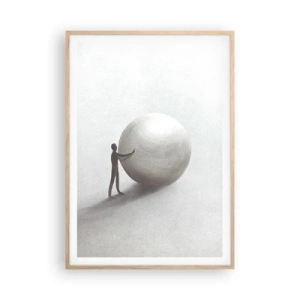 Plakat w ramie jasny dąb - Gra życia - 70x100 cm