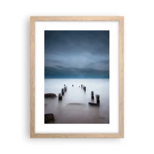 Plakat w ramie jasny dąb - Zamyślone jezioro - 30x40 cm