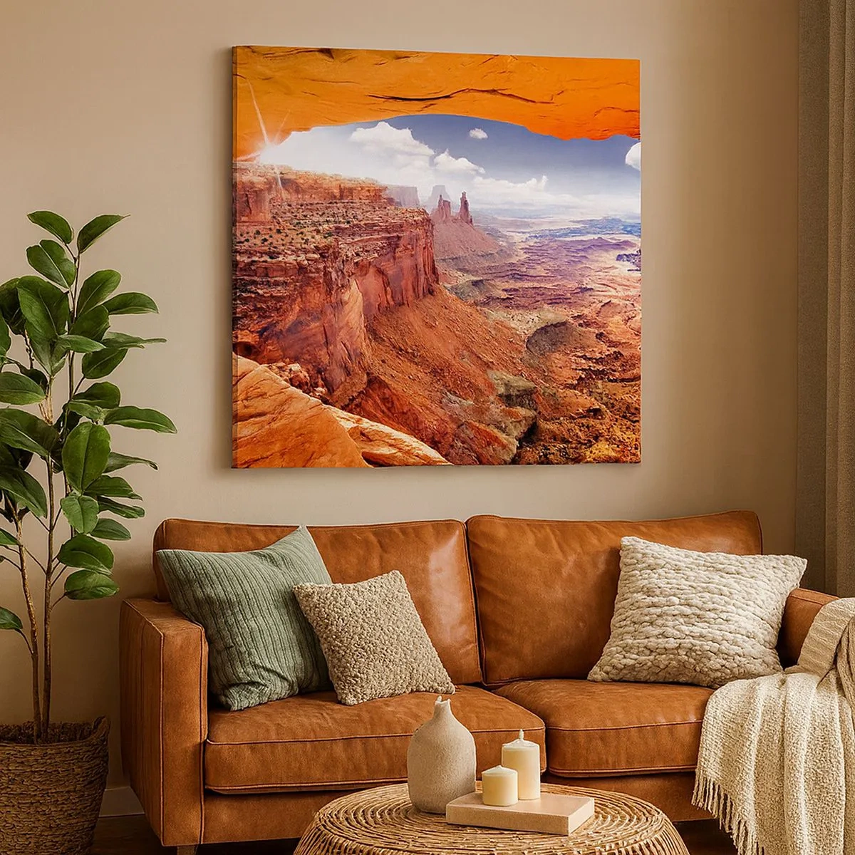 Obraz na płótnie - Wyrzeźbione przez samą naturę - 30x30 cm