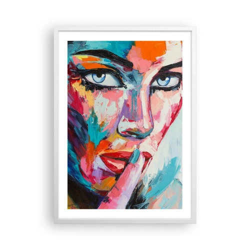 Plakat w białej ramie - Nasza pierwsza tajemnica - 50x70 cm