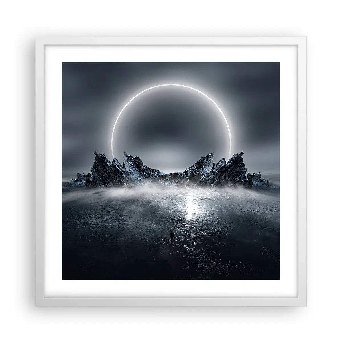 Plakat w białej ramie - Finał opowieści - 50x50 cm