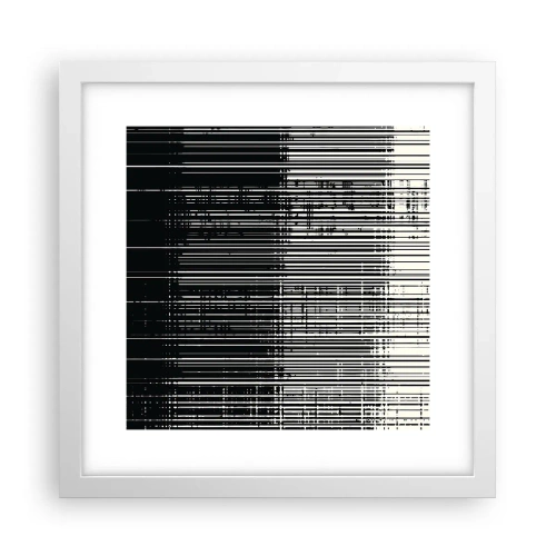 Plakat w białej ramie - Fale i drgania - 30x30 cm