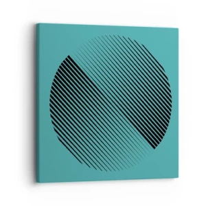 Obraz na płótnie - Koło – geometryczna wariacja - 30x30 cm