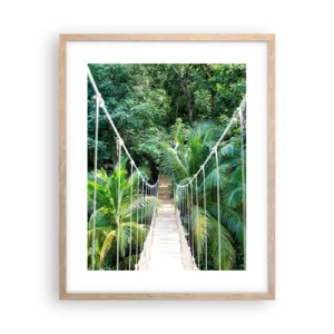 Plakat w ramie jasny dąb - Welcome to the jungle! - 40x50 cm
