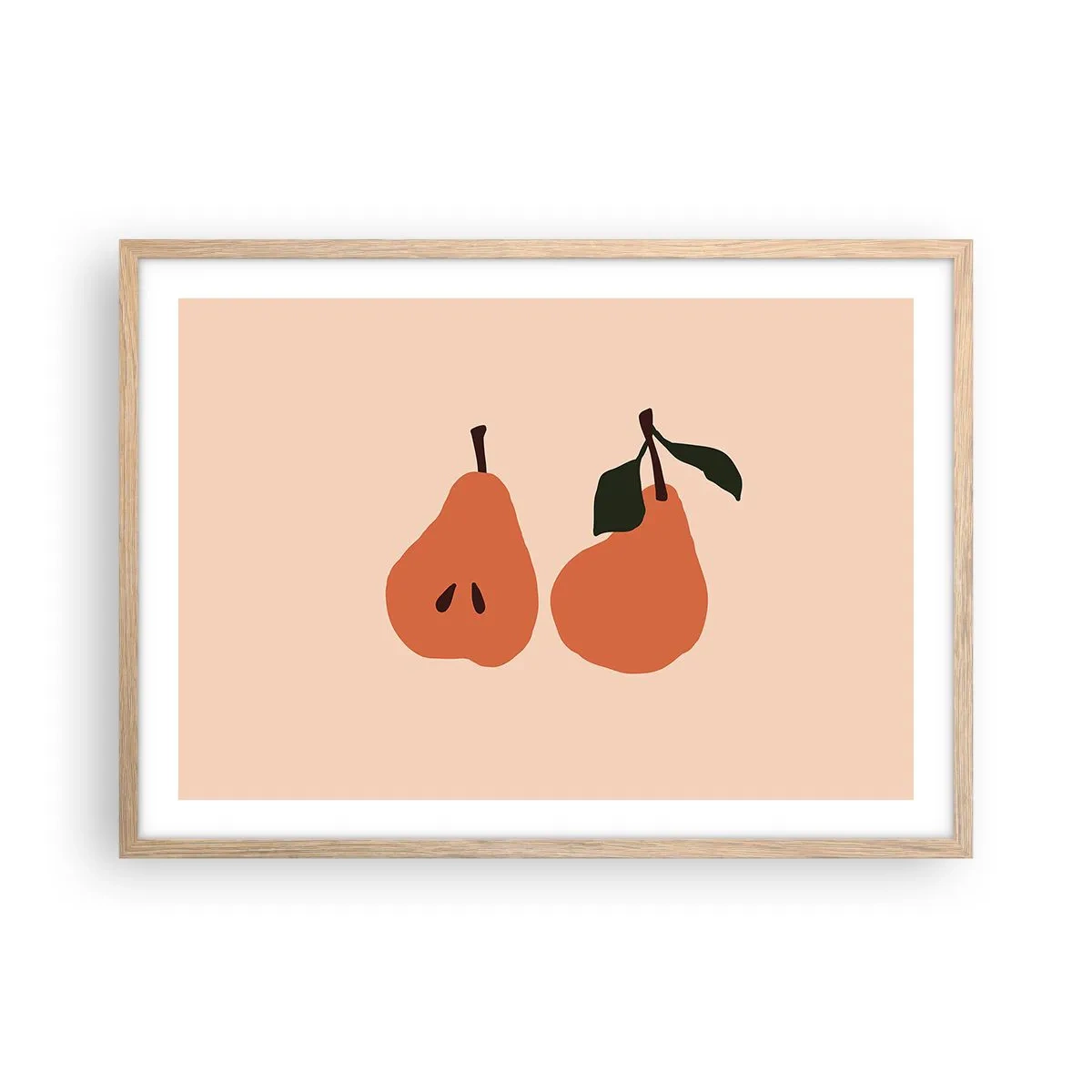 Plakat w ramie jasny dąb - Sama słodycz - 70x50 cm