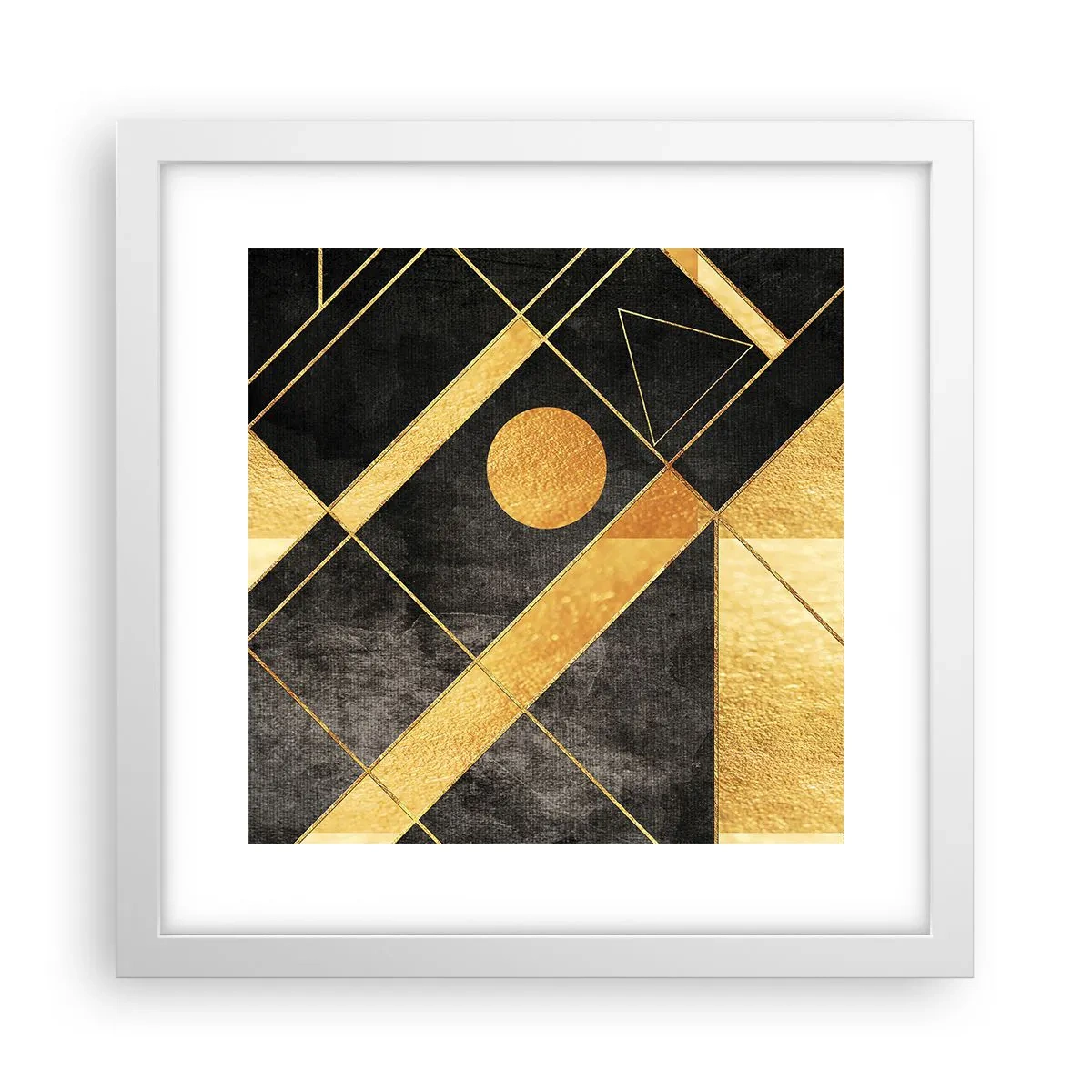 Plakat w białej ramie - Słońce pustyni - 30x30 cm