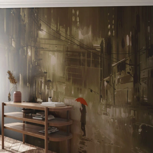 Fototapeta Samoprzylepna Deluxe Sticker - Sama, ale nie samotna - Miasto, Kobieta, Architektura - 350x256 cm