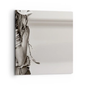 Obraz na płótnie - Jak to dziewczyna - 70x70 cm