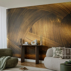 Fototapeta Premium Sand - W złotym labiryncie - Abstrakcja, Sztuka, Złoto - 100x70 cm
