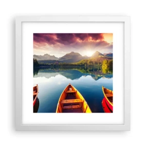 Plakat w białej ramie - Nic przeciw naturze - 30x30 cm