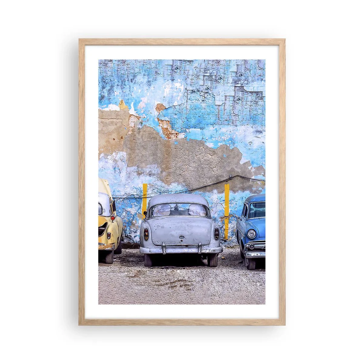 Plakat w ramie jasny dąb - Spotkanie weteranów - 50x70 cm