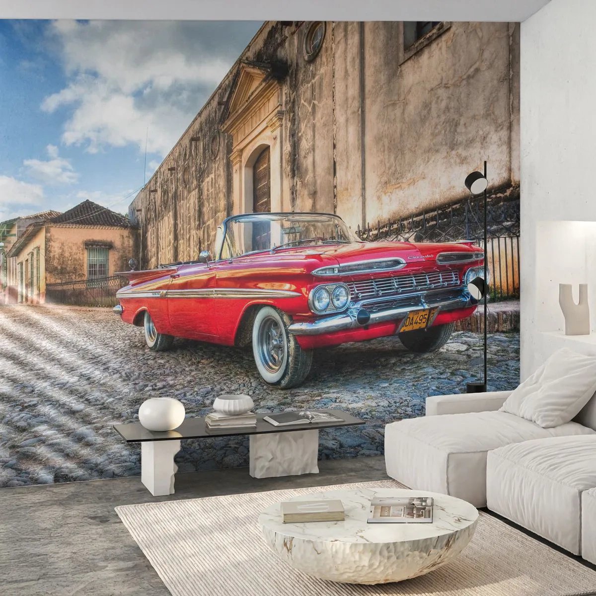 Fototapeta Premium Sand - Kubańskie wzruszenia - Motoryzacja, Samochód, Kuba - 400x280 cm