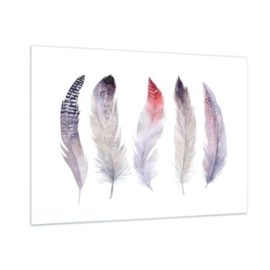 Obraz na szkle - Delikatne jak różnobarwna mgła - 100x70cm - Delikatne jak różnobarwna mgła - Nowoczesna dekoracja ścienna do salonu, kuchni i sypialni ARTTOR