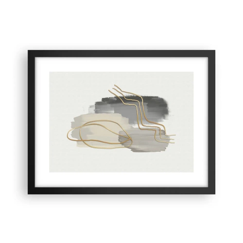 Plakat w czarnej ramie - Trwanie i ruch - 40x30 cm