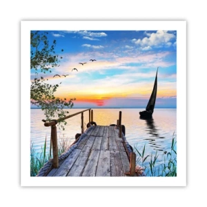 Plakat - Dobry wieczór - 60x60 cm