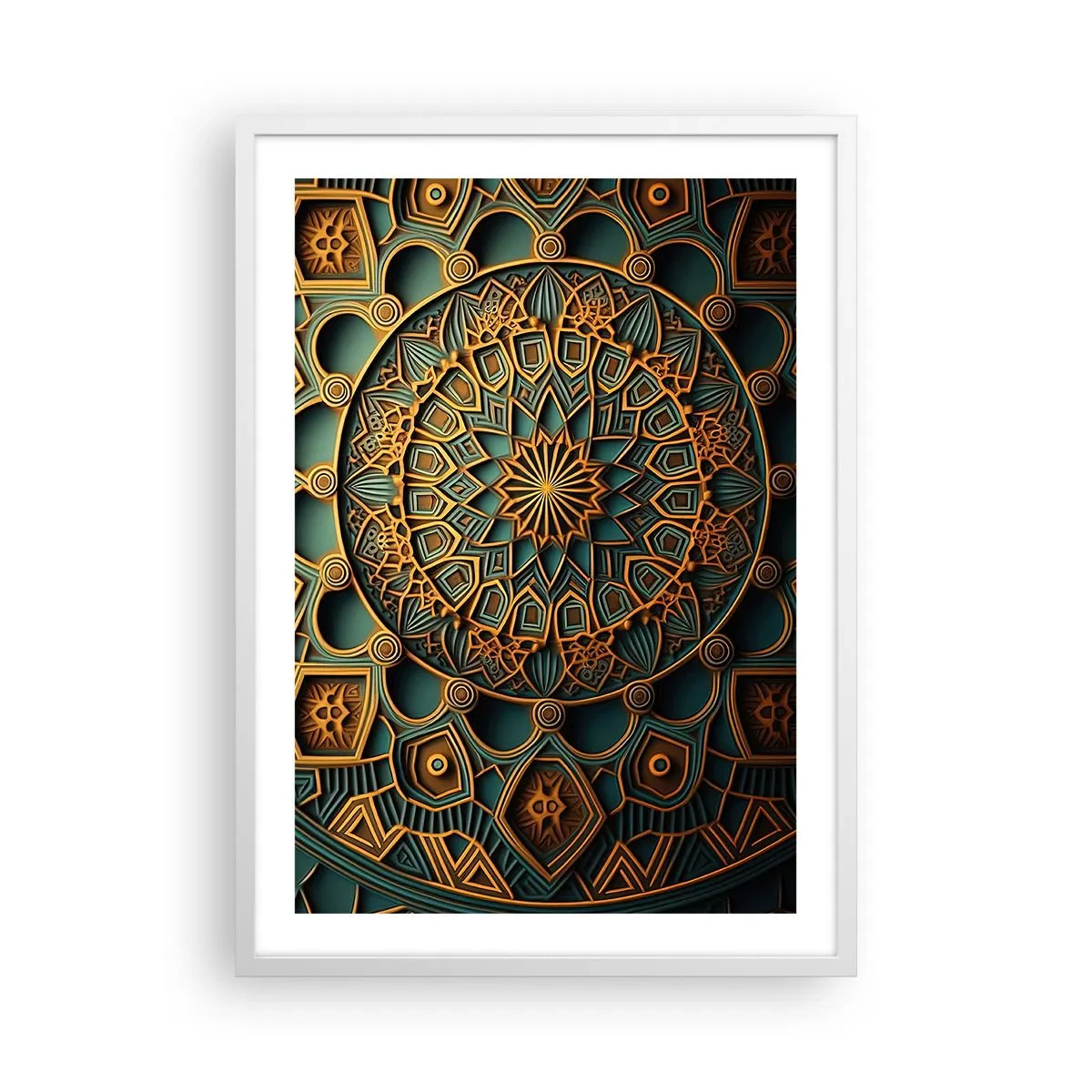 Plakat w białej ramie - W arabskim klimacie - 50x70 cm