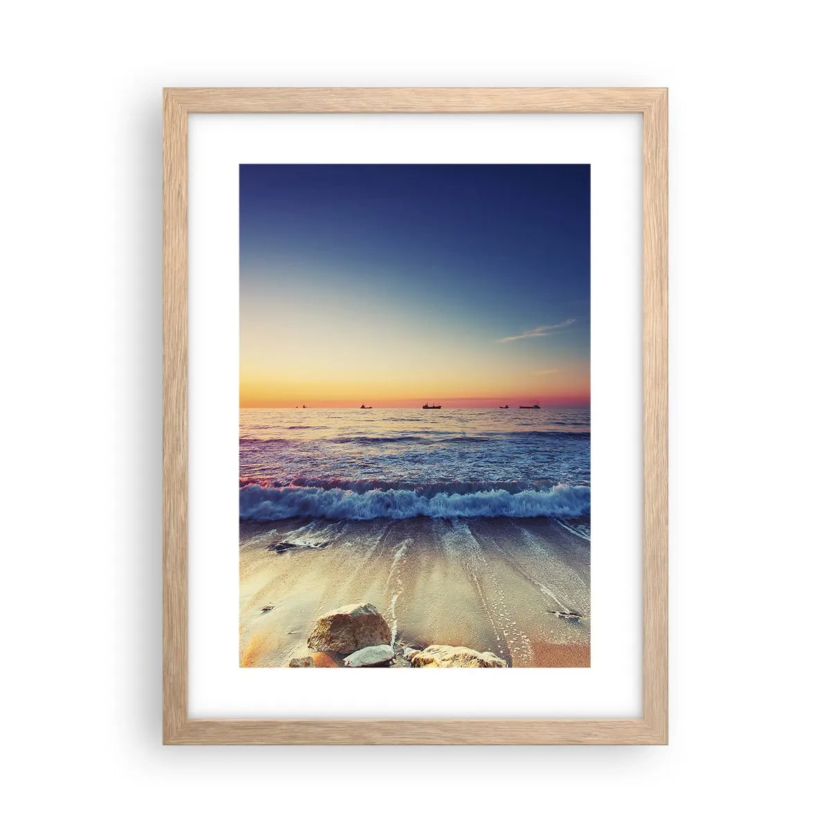 Plakat w ramie jasny dąb - A co za horyzontem? - 30x40 cm