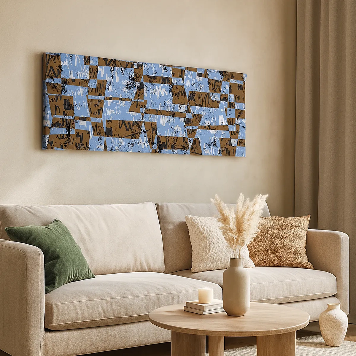 Obraz na płótnie - Nieludowa wycinanka - 30x30 cm